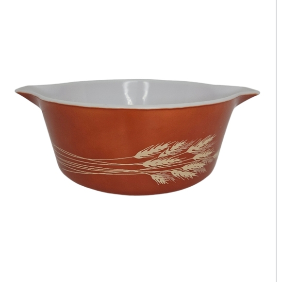 Pyrex Other - Pyrex Autumn Harvest Wheat 2.5 QT Casserole Bowl #475-R